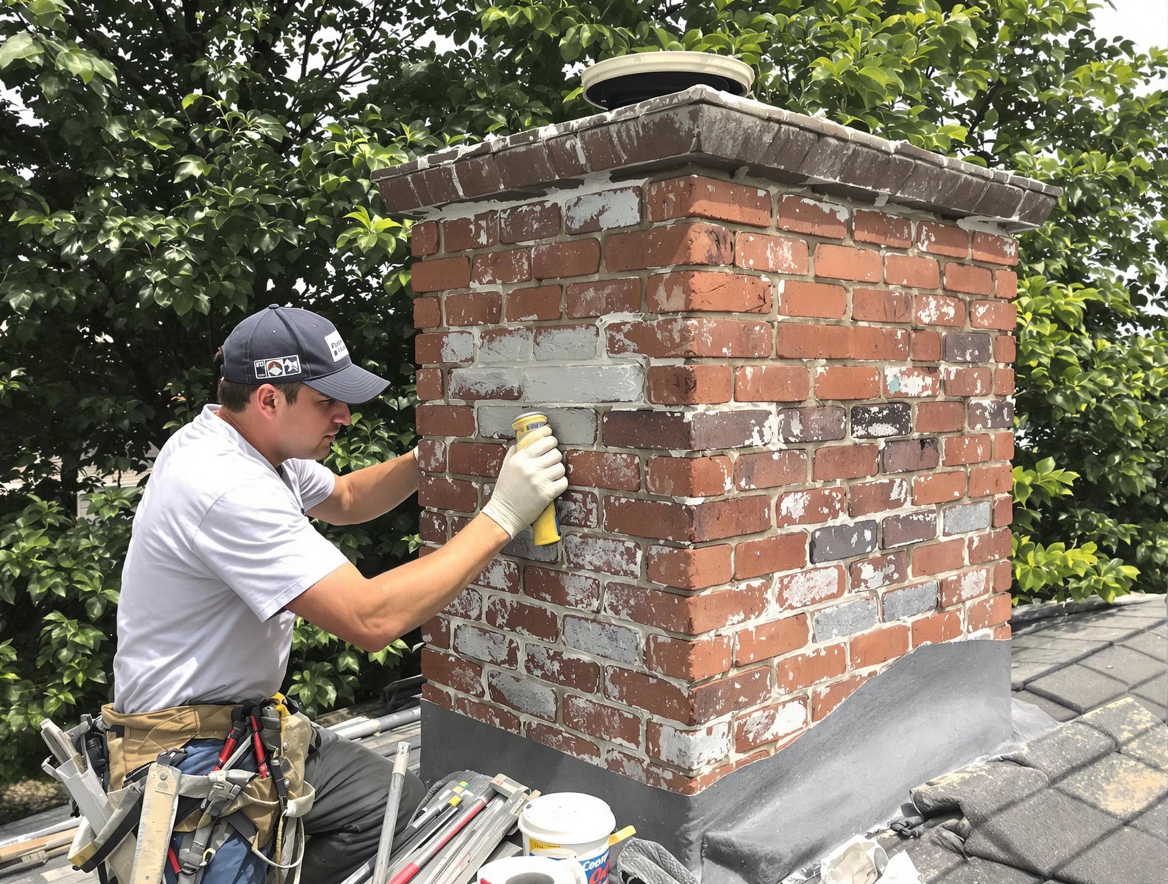 Margaret Chimney Sweep restoring an aging chimney in Margaret, AL