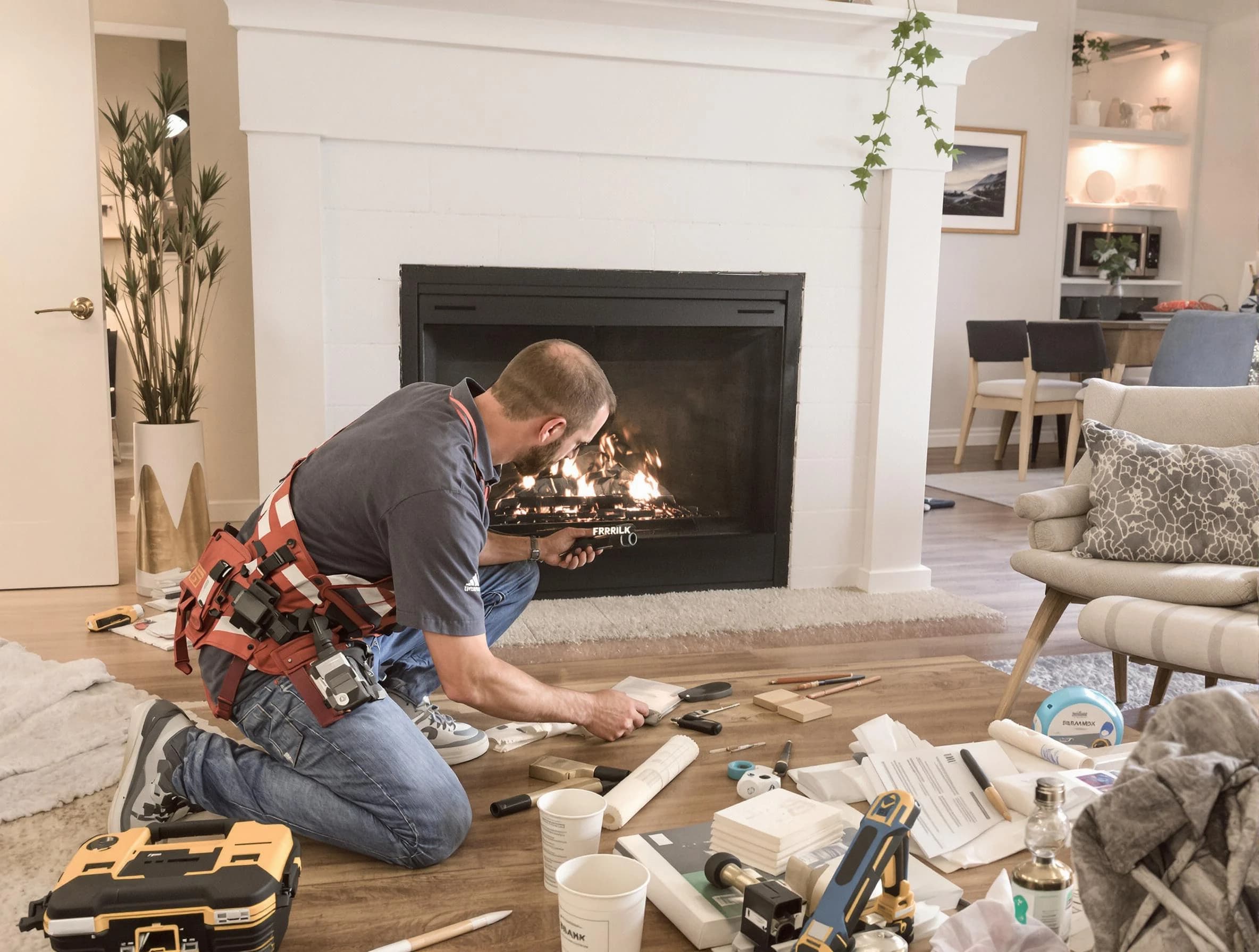 Margaret Chimney Sweep performing fireplace repair in Margaret, AL
