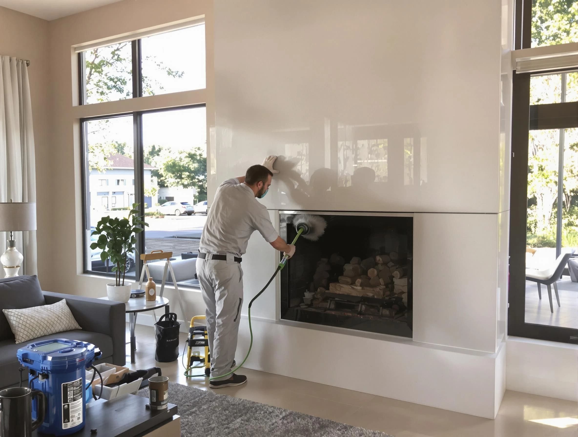 Margaret Chimney Sweep performing thorough soot removal in Margaret, AL