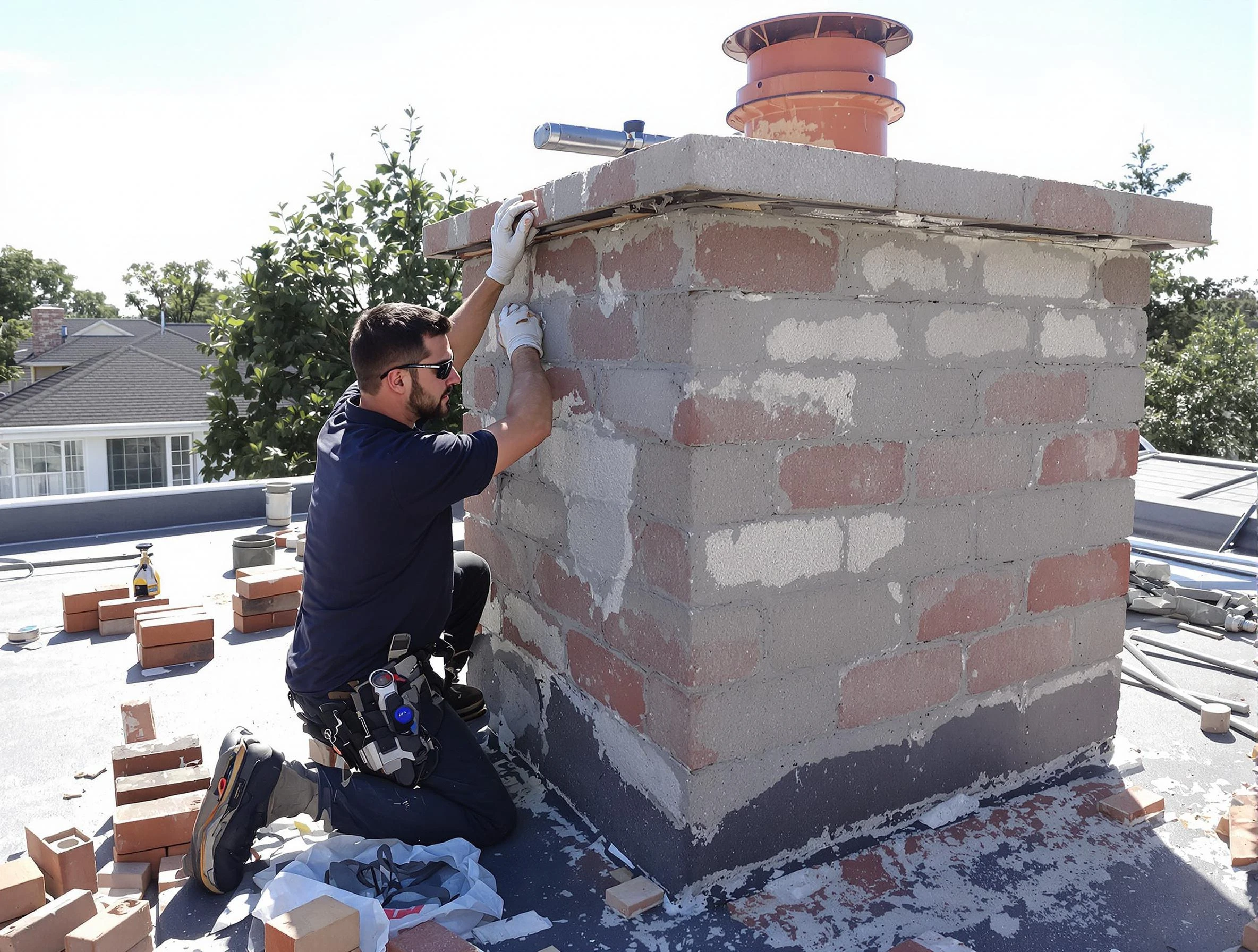 Advanced chimney repair process by Margaret Chimney Sweep in Margaret, AL