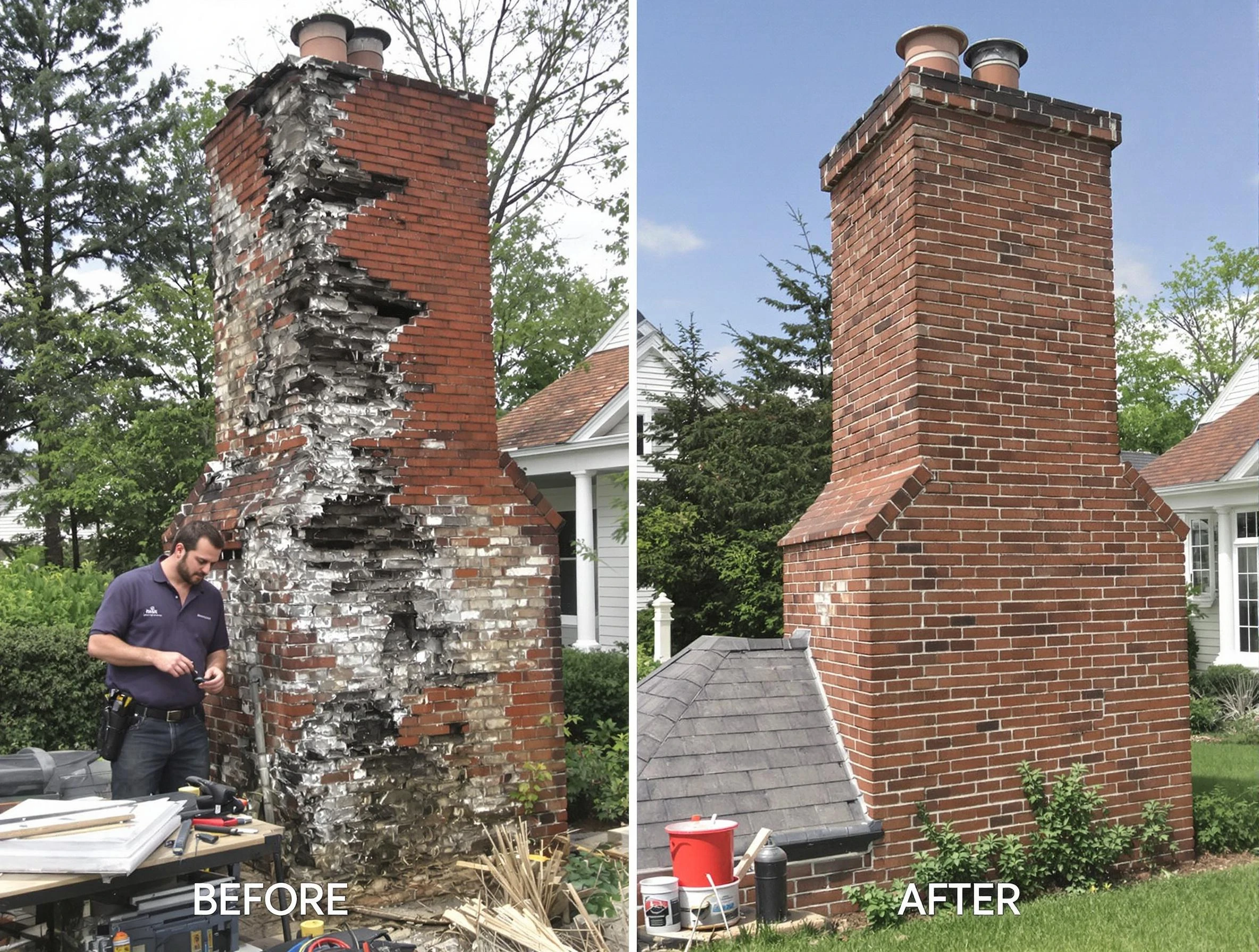Margaret Chimney Sweep performing a full chimney restoration in Margaret, AL