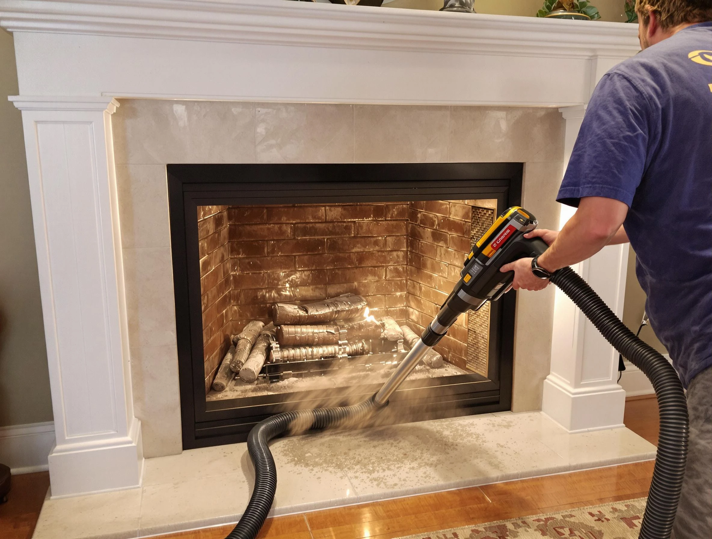 Fireplace cleaning performed by Margaret Chimney Sweep in Margaret, AL