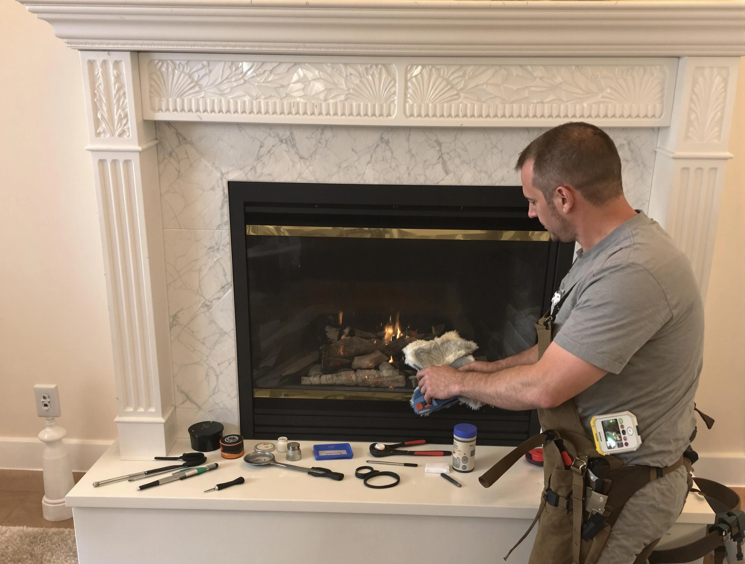 Margaret Chimney Sweep performing fireplace maintenance in Margaret, AL