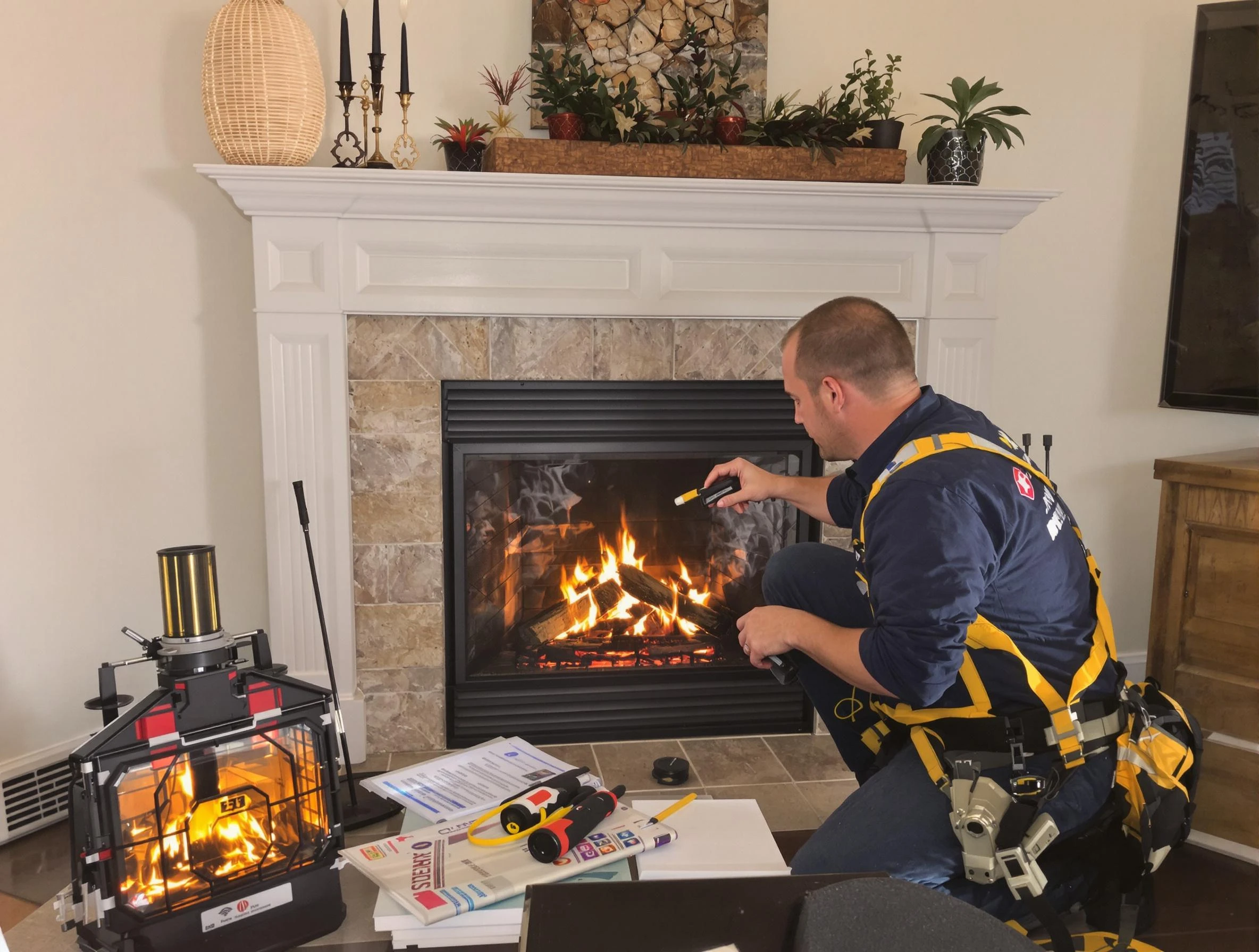 Safety-focused fireplace inspection by Margaret Chimney Sweep in Margaret, AL